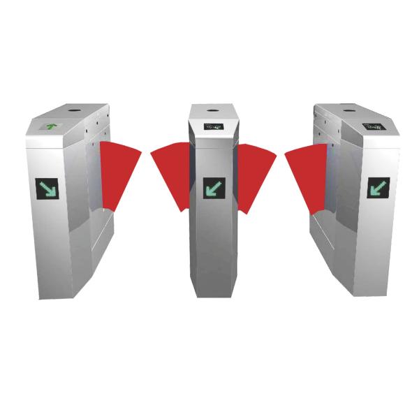 Quality Biometric Retractable Flap Barrier Gate Controlled Access With Infrared Sensor for sale