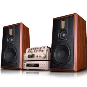 Vofull KH-510 Wireless Bookshelf Speakers with 8 Inch Woofer and Tube Amplifier