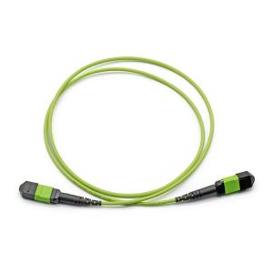 Buy cheap MPO MTP Cable 8 Fiber 12 Fiber 24 Fiber OM5 OFNR Jacket Lime Green from wholesalers