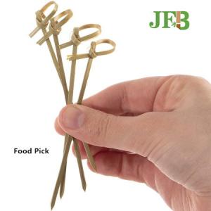 Buy cheap Cocktail Supplies Disposable Bamboo Knot Skewers Picks 10cm 50 Pack from wholesalers