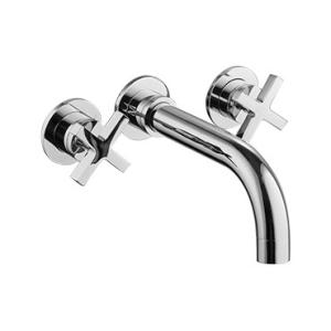 Buy cheap Chrome Finish Concealed Basin Mixer Tap Polished with Double Handles product