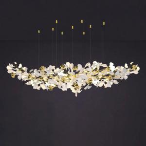 Ceiling Mounted Contemporary Staircase Gingko Chandelier OEM