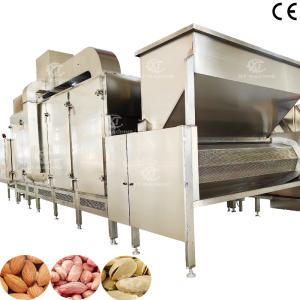 Buy cheap 300kg/h-500kg/h Continuous Nuts Roasting Machine with Hot Air Circulation for Nut Processing Plants from wholesalers