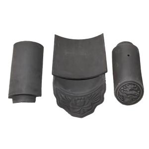 Buy cheap Handmade Grey Clay Roof Shingles Sustainable China Style Resilient Tile from wholesalers