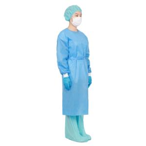 Buy cheap SIGNO Waterproof 45gsm Disposable Protective Gowns Polyethylene Isolation Gowns from wholesalers