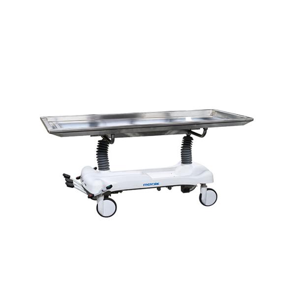 Quality Medical Hydraulic Cadaver Trolley Height Adjustable Mortuary Stretcher For Hospital for sale