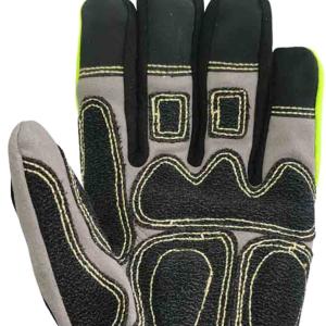 Buy cheap High Visible Glass Fiber Rescue Extrication Gloves Elasticized Turtleneck Cuff from wholesalers