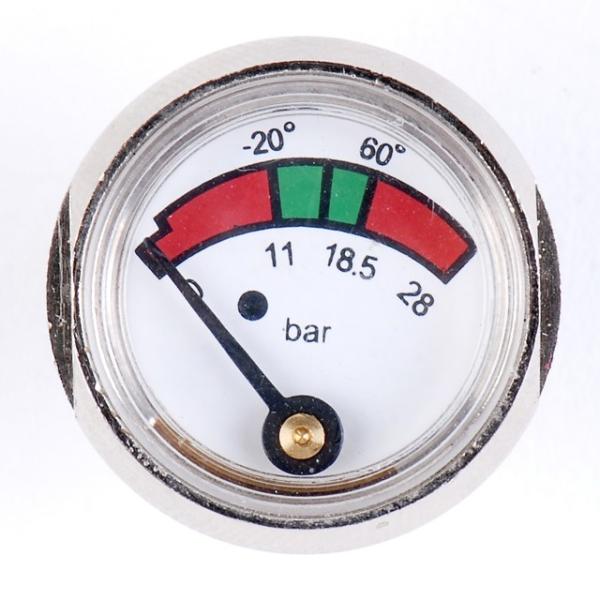 Buy cheap 1 Inch 25mm Diaphragm Pressure Gauge Fire Extinguisher With Chrome Plated from wholesalers