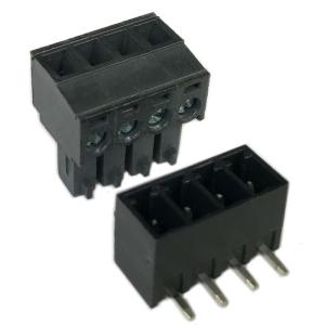 Buy cheap 3.81mm Pitch PCB Pluggable Screw Terminal Blocks Plug + Right Angle Pin Header Black from wholesalers