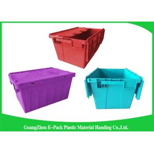 Buy cheap Blue  PP Plastic Attached Lid Containers , plastic storage boxes with lids from wholesalers