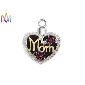 Buy cheap Engraved Polished Copper Heart Urn Necklace For Ashes from wholesalers