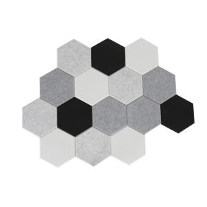Buy cheap 9mm Hexagon Acoustic Wall Panel Polyester Acoustic Panel from wholesalers