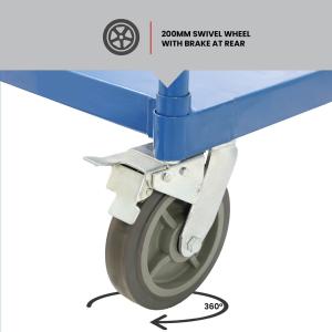 Buy cheap OEM Four Wheeled Hand Cart Heavy Duty Platform Trolley 150KG Capacity from wholesalers