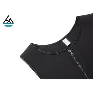 Gym Workout 2mm Neoprene Vest Mens , Neoprene Sweat Vest With Zipper