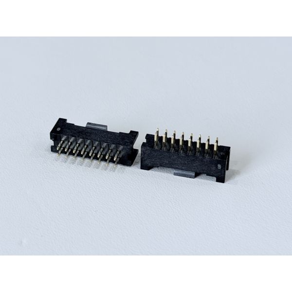 2×8 Pin Header Connector 2.00mm Pitch | Vertical PCB Mount with Post | Gold-Finished Electronic Signal Connector for PCB, Server, Automotive &