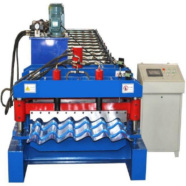Buy cheap 4kw Glazed Tile Roll Forming Machine , Hydraulic Cutting Tile Making Machine from wholesalers
