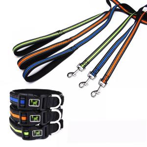 Modern Custom Dog Collar And Leash Adjustable Kit Pet Matching