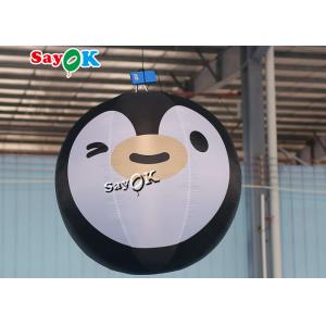 6.6ft Giant Inflatable Penguin Character Model For Yard Stage Decorations