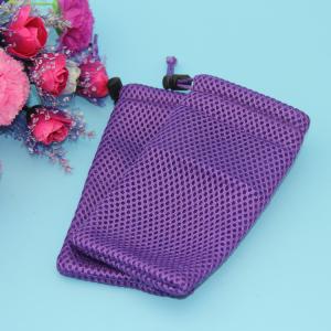 Buy cheap Custom logo portable Sandwich mesh sport equipment produce bags with sewing label from wholesalers