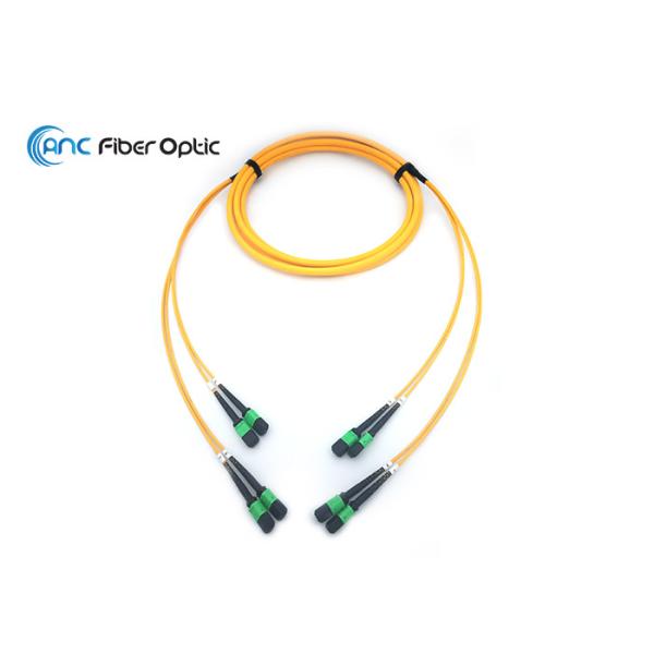 Buy cheap 48 Fiber MTP MPO Trunk Cable Assembly 100% Interferemeter Pass SM OM3 OM4 OM5 Optional from wholesalers