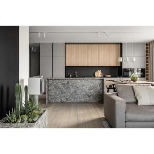 Buy cheap Kitchen Furniture Custom Home Modular Wood Grain Kitchen Cabinet Modern from wholesalers