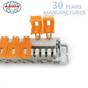 10 Pairs Krone Disconnection Module / Double Side Electrical Terminal Block