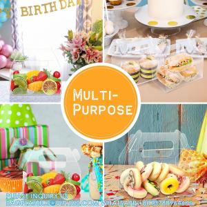 Buy cheap Clear Gable Bakery Gift Boxes With Cardboard, Clear Gable Boxes With Cardboard, Dessert Cookie Pastry Cupcak from wholesalers