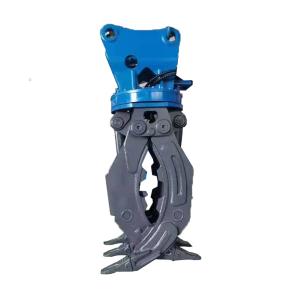 Buy cheap Excavator Forestry Attachment 30Ton Excavator Manual Type Farm Machine Log Grapple 2.2M Jaw Opening Hot Sale Product with Factory Price from wholesalers
