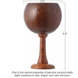 Coconut Bowl Cup Hawaiian Party Decorations Tableware Coconut Shell Wine Cup
