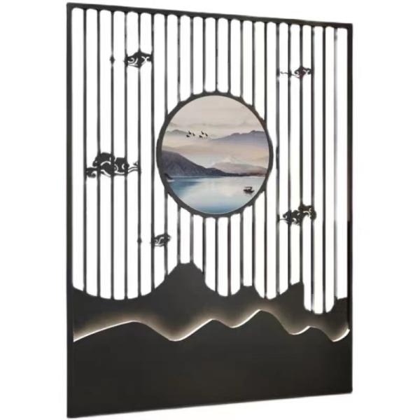 Quality Screen Stainless Steel Hotel Furniture Frosted Decorative Room Partition for sale