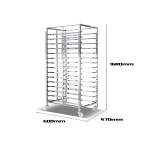 Buy cheap RK Bakeware China 15 Trays Stainless Steel Baking Trolley Baking Tray Rack Cart Trolley , Baking Cake Rack Cart from wholesalers
