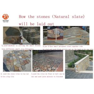 Buy cheap Outside Block Paving Stones , Hard Quartzite Slate Paver Stepping Stones from wholesalers