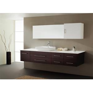 Shaker Style Double Sink Bathroom Vanities And Cabinets Waterproof Board