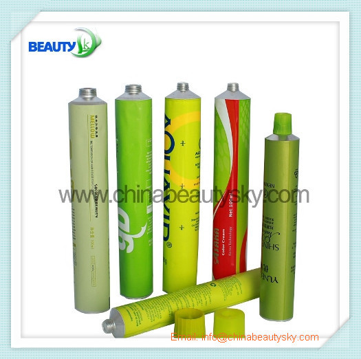Buy cheap Printed Empty aluminum tubes with different shape and different color cap, M11 screw from wholesalers