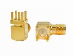 Buy cheap Rf Coaxial Connector PCB Panel Edge Mount Sma Female jack right angle Coaxial Connector from wholesalers