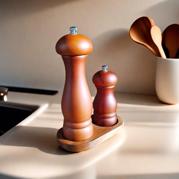 Profrssional Grade Innovative Classic Adjustable Roman Columns Salt And Pepper