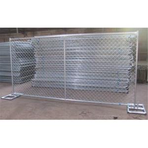 Buy cheap chain link temporary construction fence panels 6FT X 10F Mesh 2 3/8 " x 2 3/8" ( 60mm x 60mm ) x 12 gauge wire from wholesalers