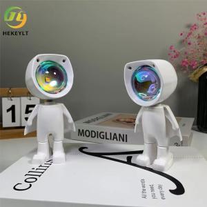 Astronaut Sunset Light Atmosphere Light Photo Background Nightlight Space Robot