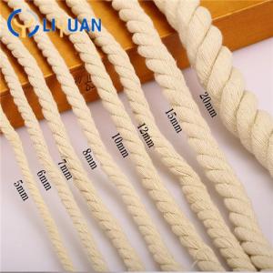Buy cheap Twist Braided 100% Natural Cotton Rope Macrame 3mm Specifications 2mm-60mm from wholesalers