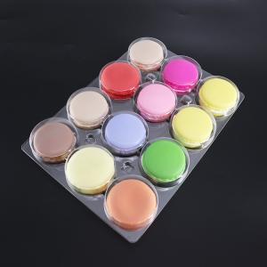 Buy cheap 12 Pcs Plastic Macaron Containers Rectangle Hygiene And Safety With Lid from wholesalers