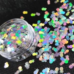 Buy cheap Ready for Shipping Colorful Holographic Silver Pineapple Glitter Shape and Eco-friendly Material from wholesalers