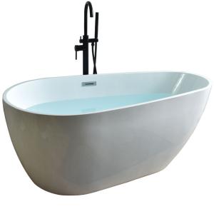 China Egg Oval Shaped Acrylic Freestanding Bathtub cUPC Certified on sale