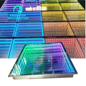 Dazzling Visuals With Led Liquid Tiles Floor And Support Dimmer Brick Lights