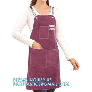 Buy cheap Gardening Work Garden Tools Storage Aprons Waterdrop Resistant Cotton Canvas Cross Back Adjustable Apron from wholesalers