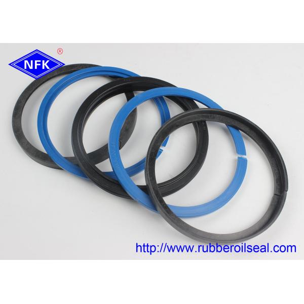 Anti-wear DAS Hydraulic Piston Seals Combined , Busak+Shamban seal Double Acting NBR POM TPE Material