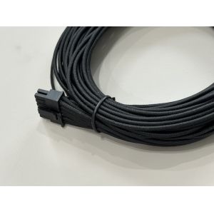 Buy cheap Custom PSU power connector cable, 8 pin male female wire harness, sleeved electrical terminals, server GPU transmission, high current electronic connector for modular power supply from wholesalers