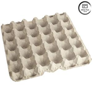 30 Hole Biodegradable Recycled Paper Egg Tray , Customizable Reusable Egg