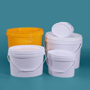 Buy cheap OEM Color Printing 6L-19L Oval PP Plastic Bucket Drum Pails Container with Holder from wholesalers