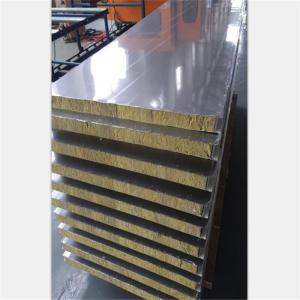 Buy cheap insulated aluminum rock wool roof panels with 60minutes fire resist from wholesalers