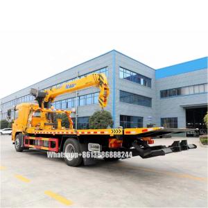 Shacman X6 10 Tons Road Rescue Trailer With 8 Tons Crane Breakdown Lorry With